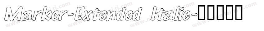 Marker-Extended Italic字体转换